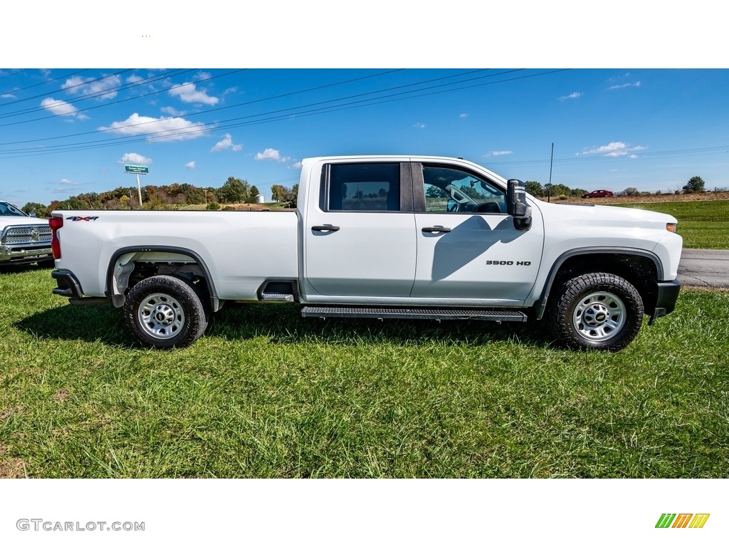 2020 Silverado 3500HD Work Truck Crew Cab 4x4 - Summit White / Jet Black photo #3