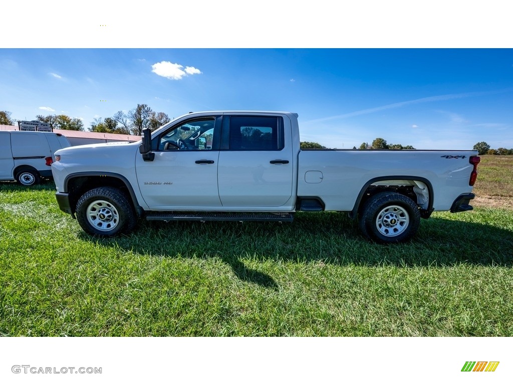 2020 Silverado 3500HD Work Truck Crew Cab 4x4 - Summit White / Jet Black photo #7