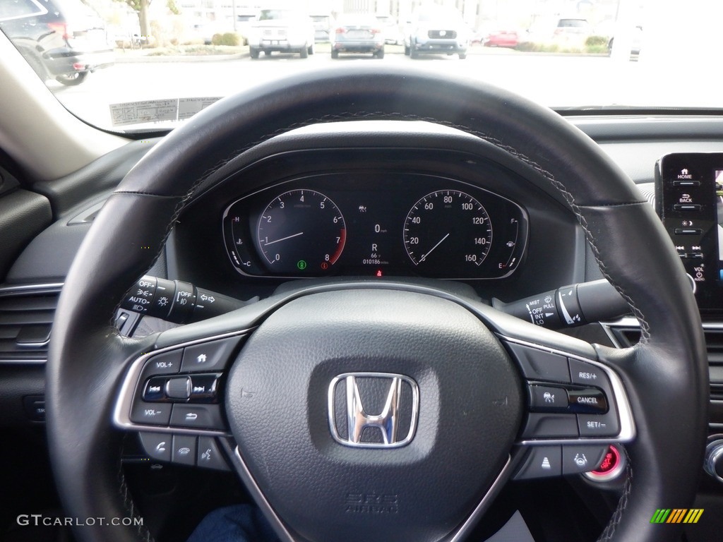 2021 Honda Accord EX-L Black Steering Wheel Photo #146699508