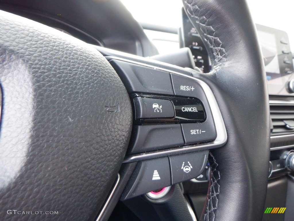 2021 Honda Accord EX-L Black Steering Wheel Photo #146699547