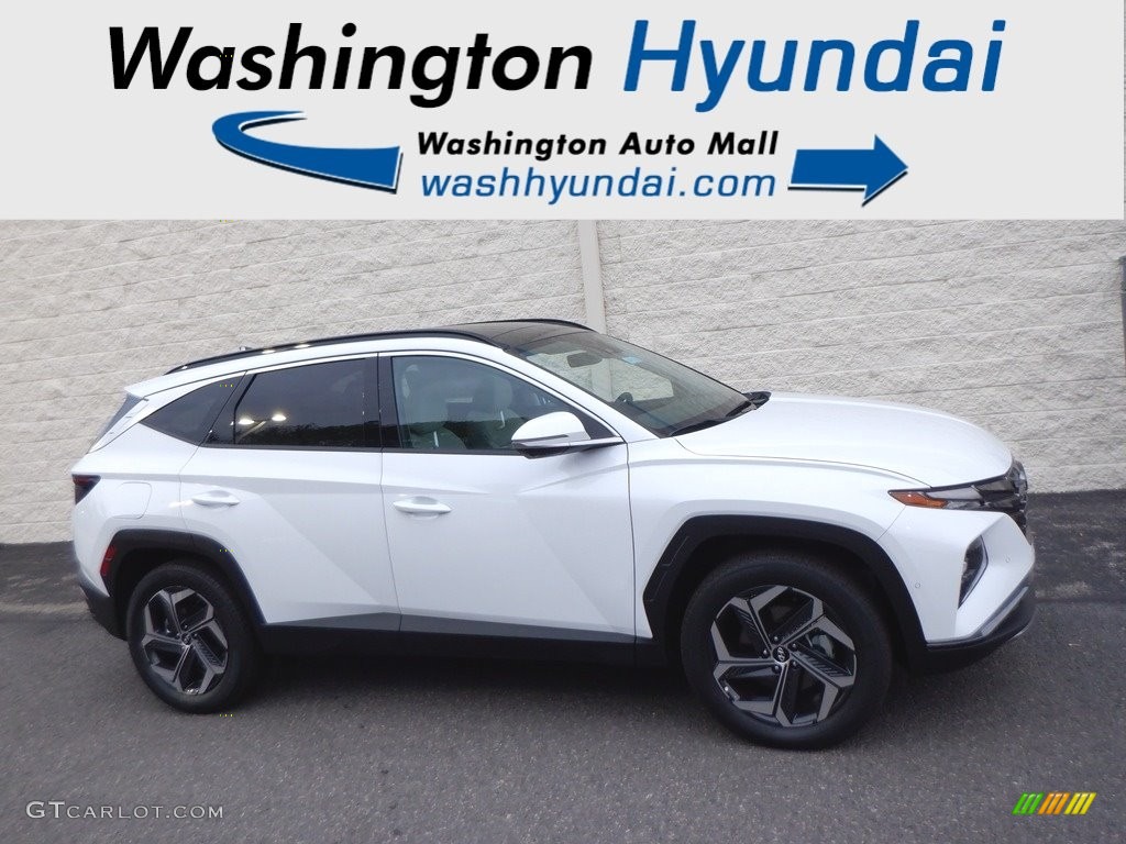 2024 Tucson Limited Plug-In Hybrid AWD - Serenity White Pearl / Gray photo #3