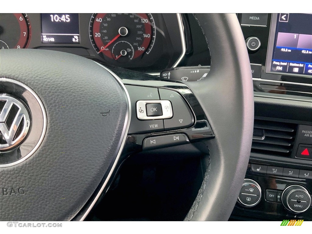 2020 Volkswagen Jetta SE Titan Black Steering Wheel Photo #146699922