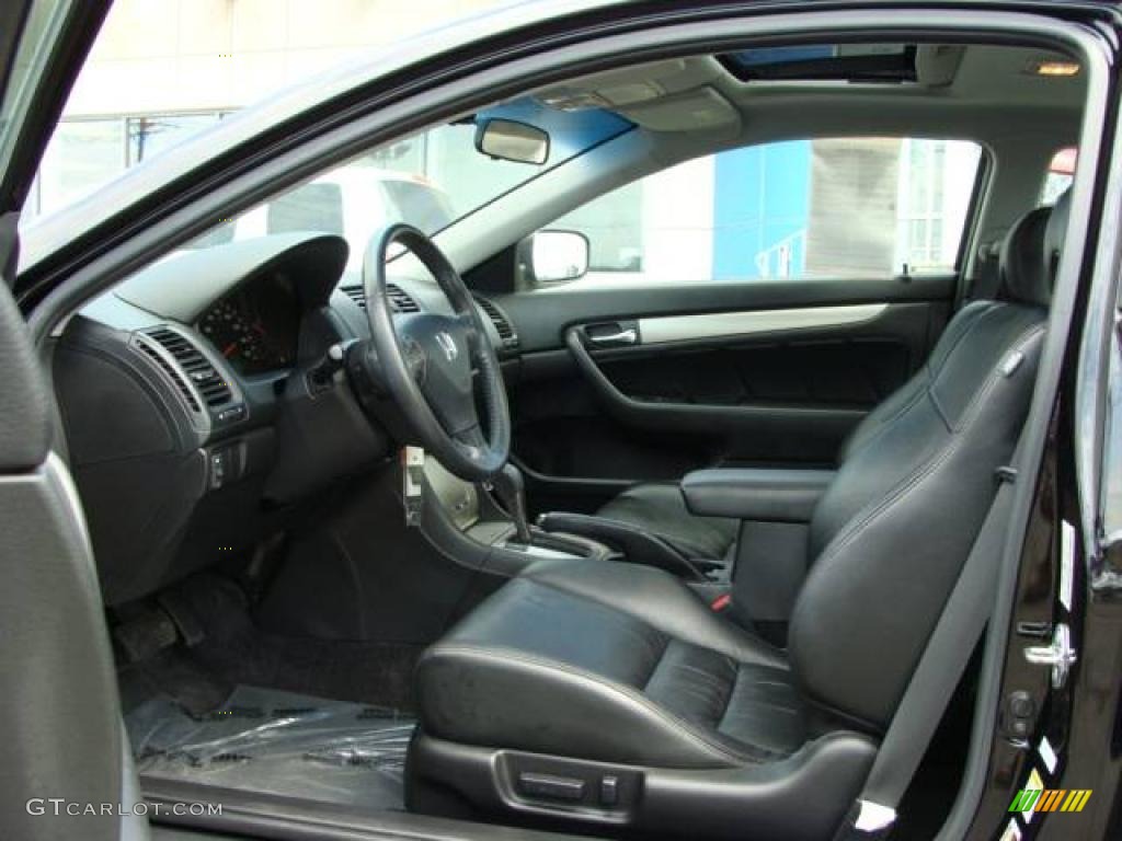2006 Accord EX-L Coupe - Nighthawk Black Pearl / Black photo #7