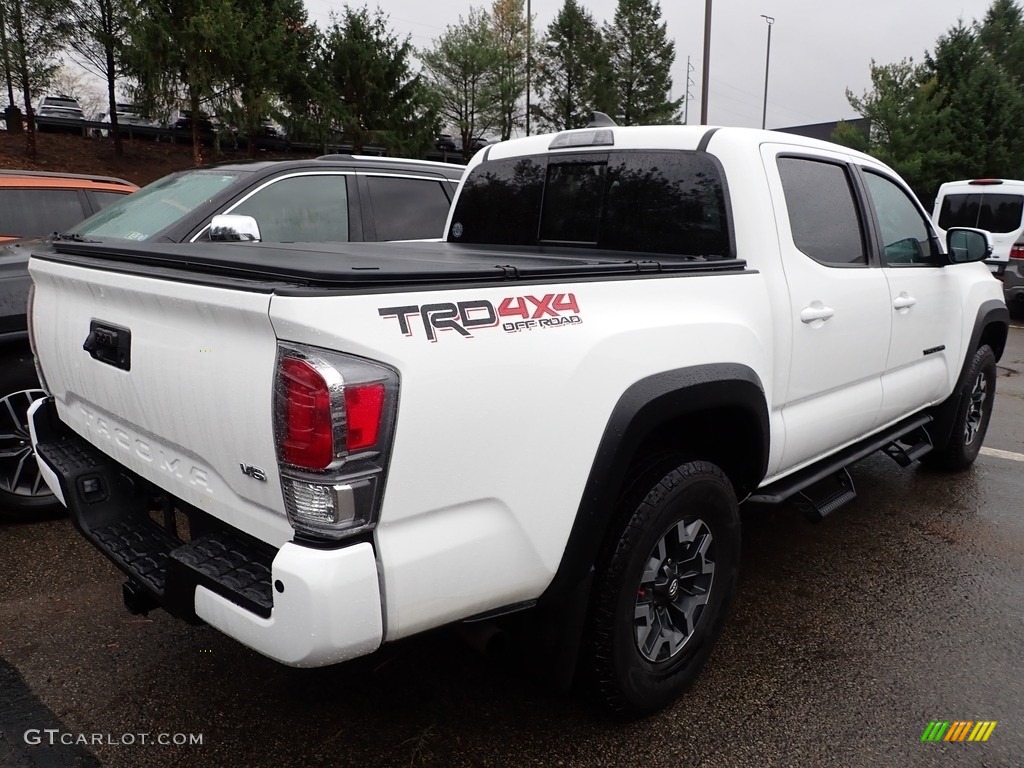 Super White 2021 Toyota Tacoma TRD Off Road Double Cab 4x4 Exterior Photo #146701075