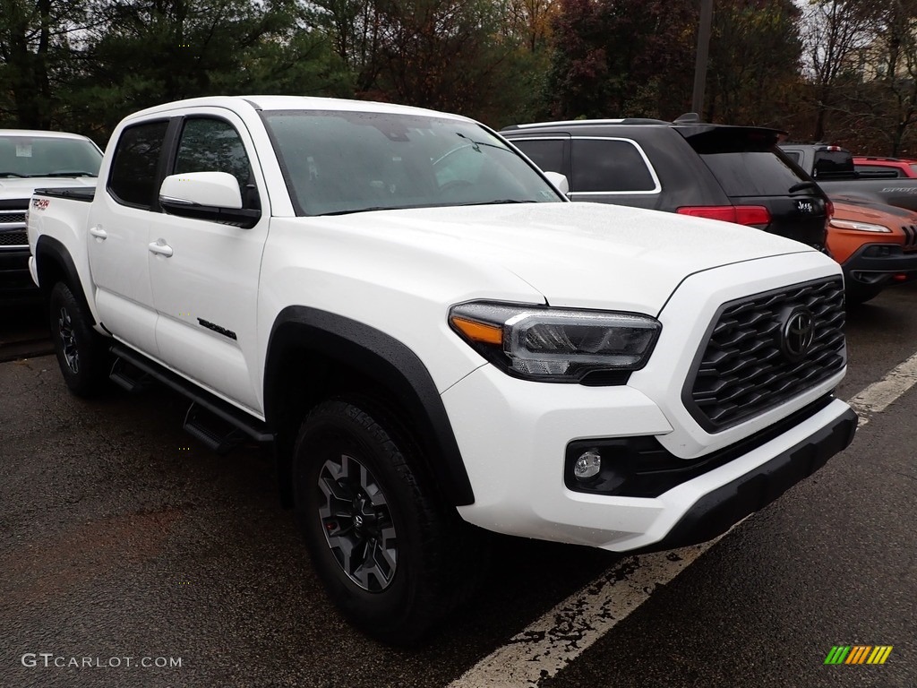 2021 Tacoma TRD Off Road Double Cab 4x4 - Super White / TRD Cement/Black photo #4