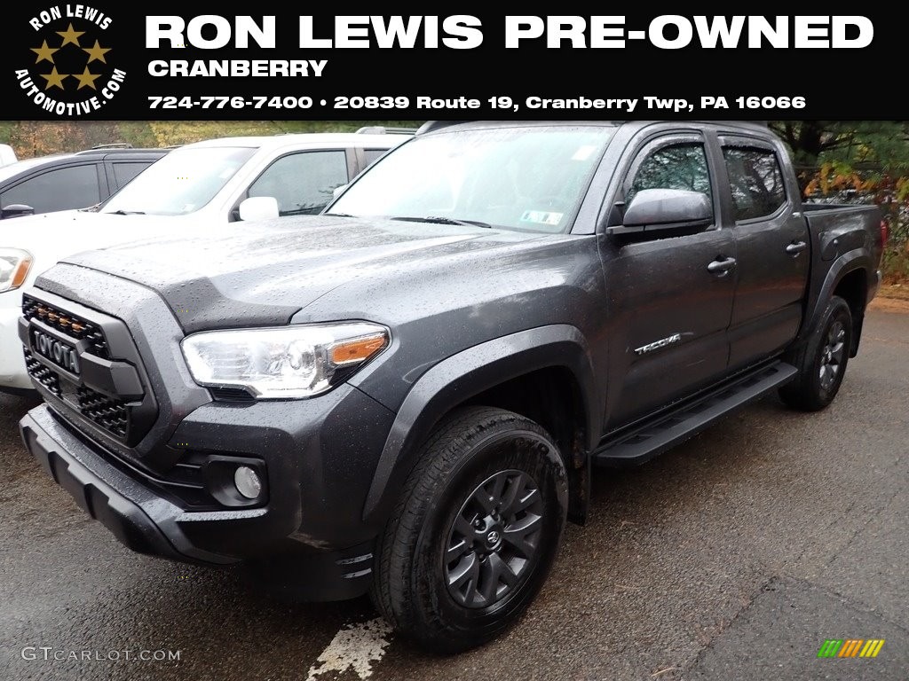 2022 Tacoma SR5 Double Cab 4x4 - Magnetic Gray Metallic / Cement Gray photo #1