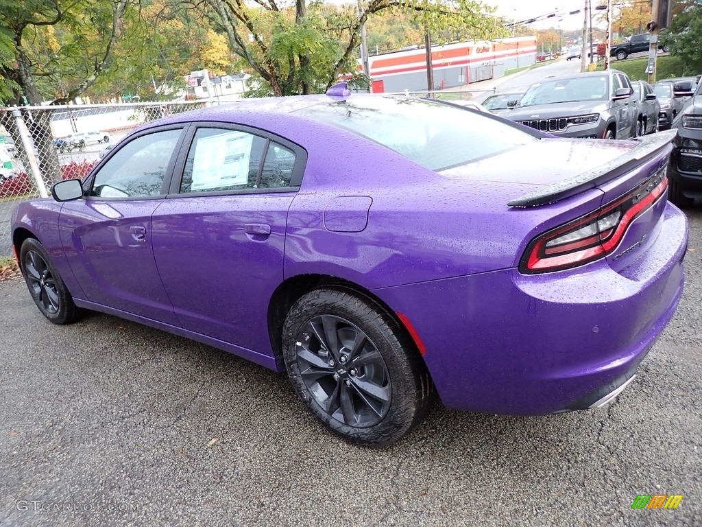 Plum Crazy Pearl 2023 Dodge Charger SXT AWD Blacktop Exterior Photo #146701570