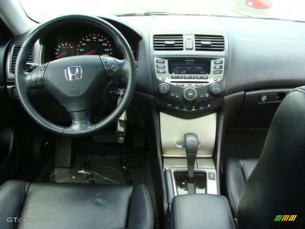 2006 Accord EX-L Coupe - Nighthawk Black Pearl / Black photo #9