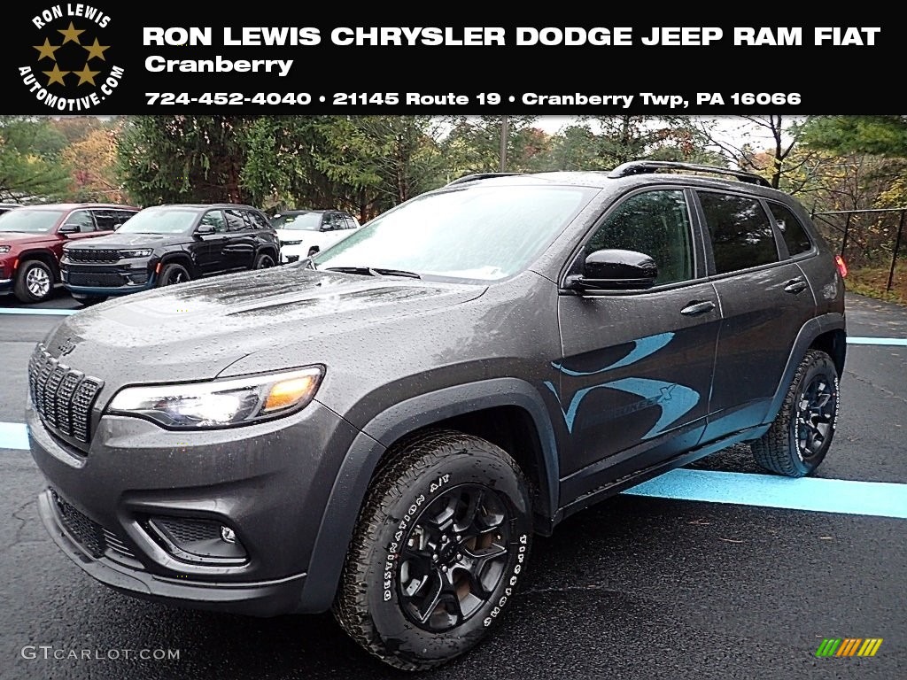 2022 Cherokee X 4x4 - Granite Crystal Metallic / Black photo #1