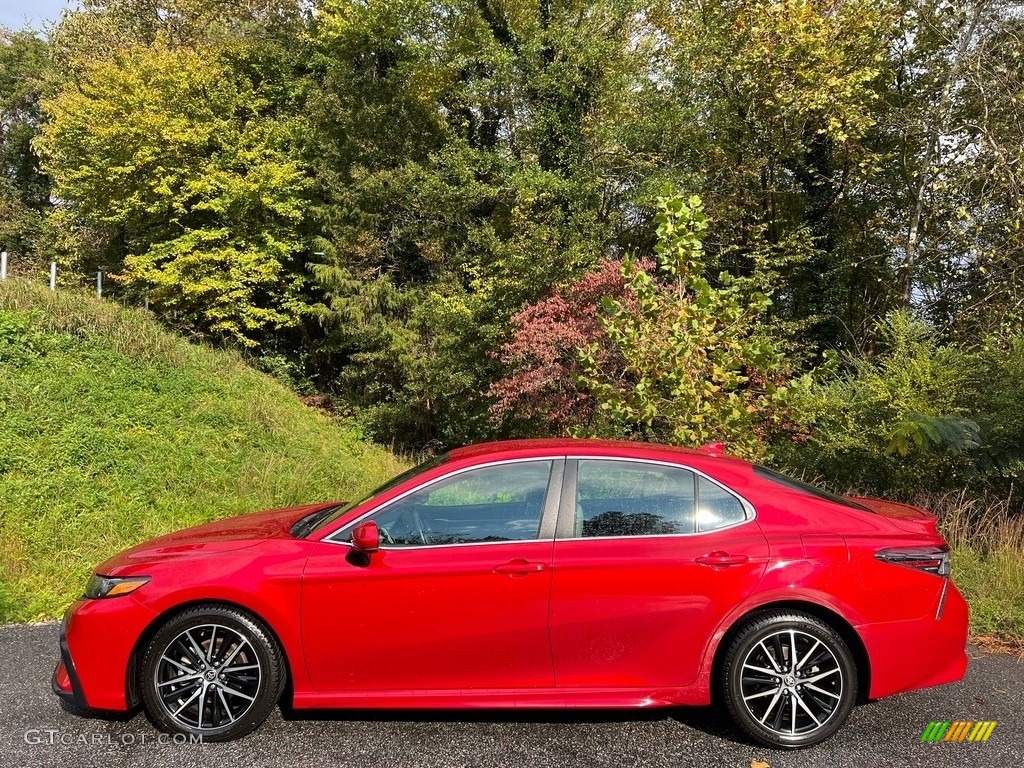 2021 Camry SE Nightshade - Supersonic Red / Ash photo #1