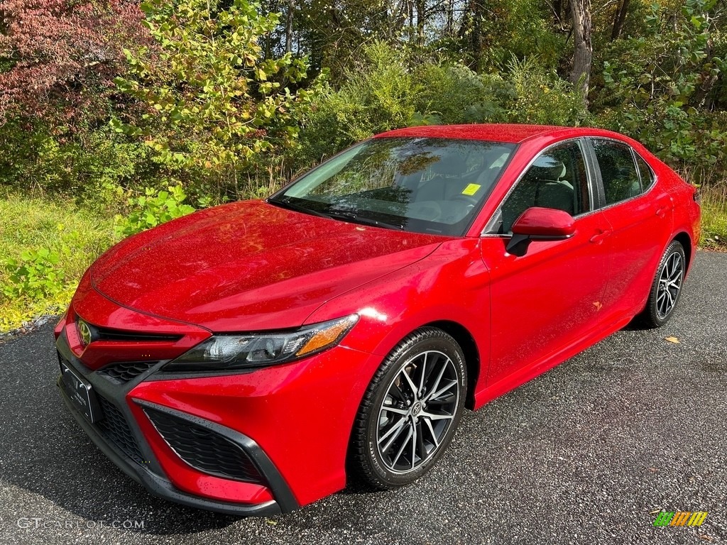 2021 Camry SE Nightshade - Supersonic Red / Ash photo #2