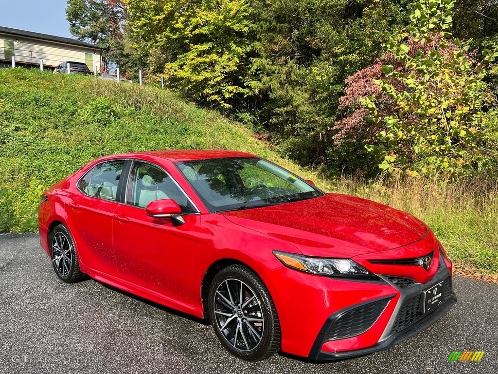 2021 Camry SE Nightshade - Supersonic Red / Ash photo #4