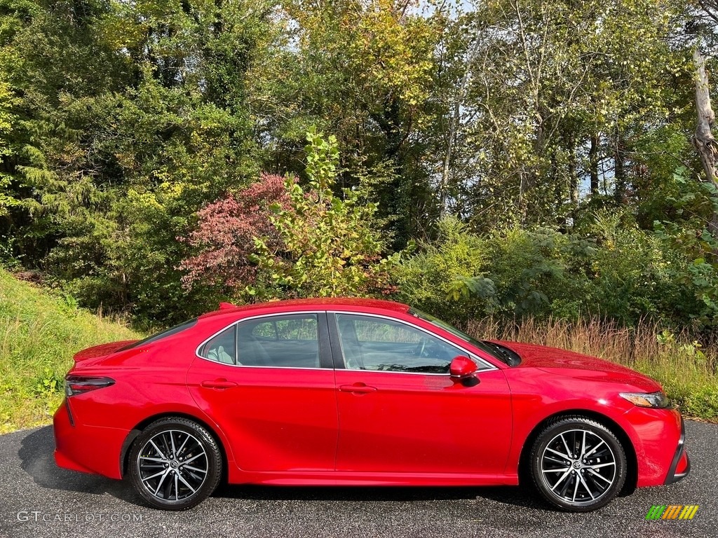 2021 Camry SE Nightshade - Supersonic Red / Ash photo #5