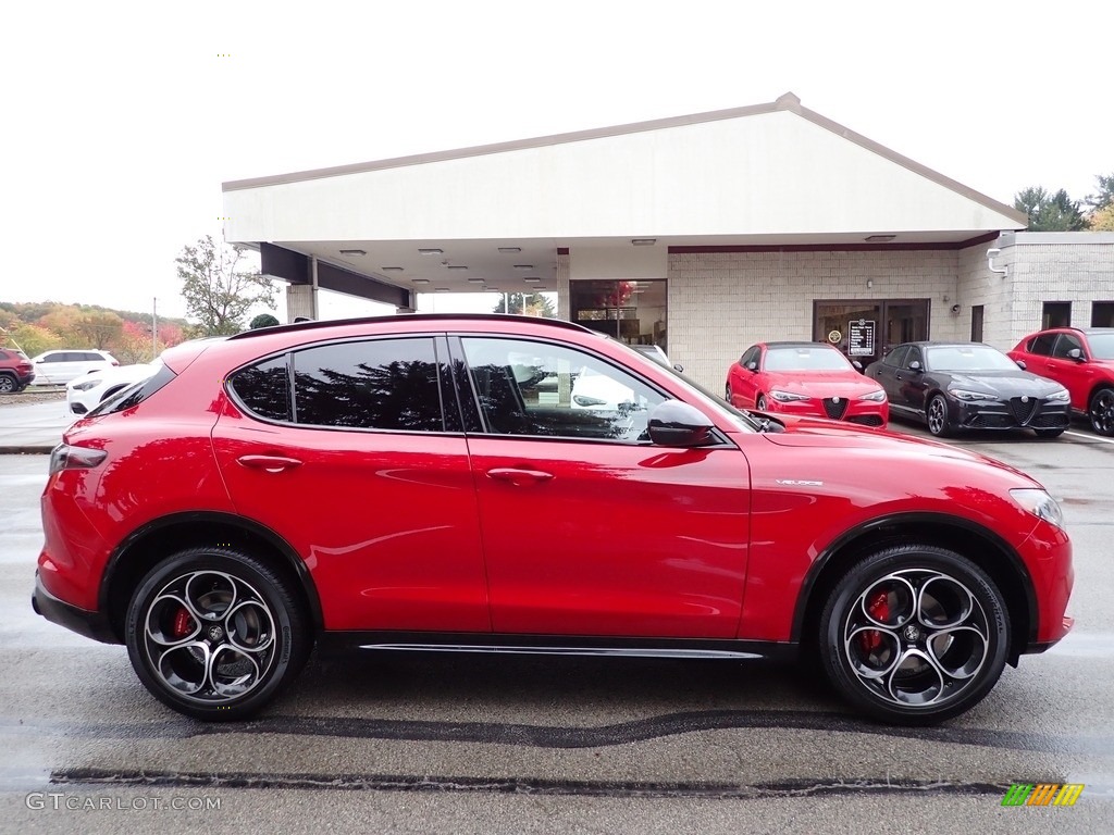 2024 Stelvio Veloce AWD - Alfa Rosso (Red) / Black photo #7