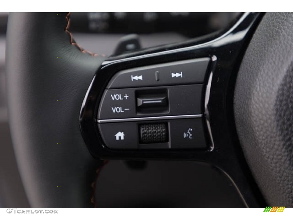 2024 Honda Pilot TrailSport AWD Black Steering Wheel Photo #146702662