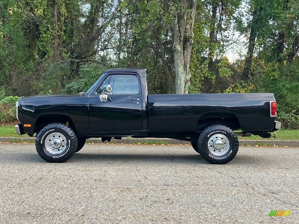 Black 1992 Dodge Ram 250 Regular Cab 4x4 Exterior Photo #146703085