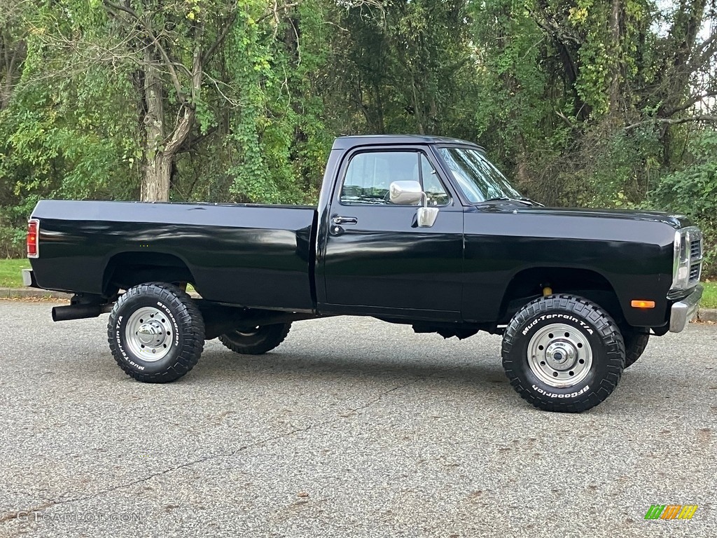 Black 1992 Dodge Ram 250 Regular Cab 4x4 Exterior Photo #146703111