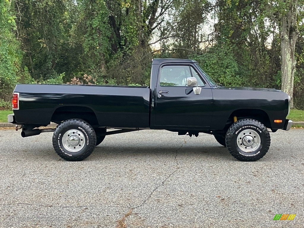 Black 1992 Dodge Ram 250 Regular Cab 4x4 Exterior Photo #146703130