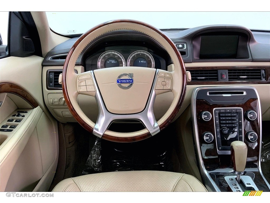 2012 Volvo S80 T6 AWD Inscription Inscription Soft Beige/Sandstone Dashboard Photo #146704713