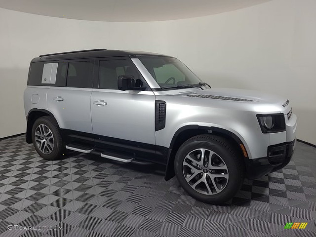 Hakuba Silver Metallic 2024 Land Rover Defender 110 X-Dynamic SE Exterior Photo #146704802