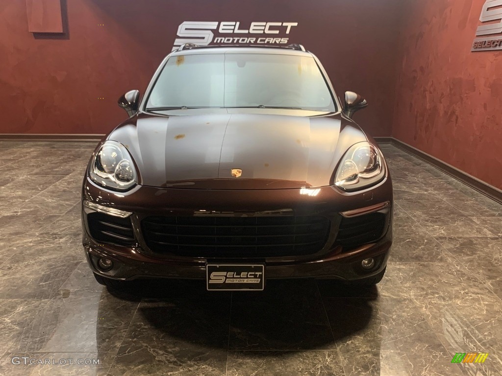 2017 Cayenne Platinum Edition - Mahogany Metallic / Luxor Beige photo #2