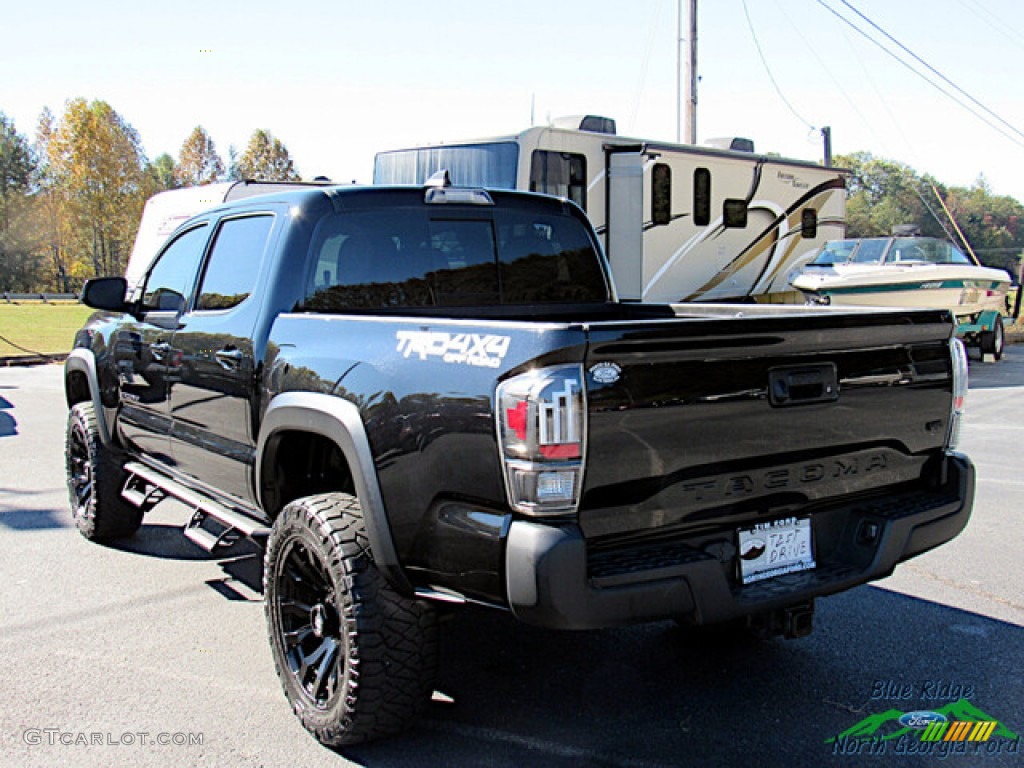 2020 Tacoma TRD Off Road Double Cab 4x4 - Midnight Black Metallic / TRD Cement/Black photo #3