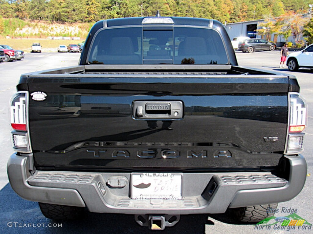 2020 Tacoma TRD Off Road Double Cab 4x4 - Midnight Black Metallic / TRD Cement/Black photo #4