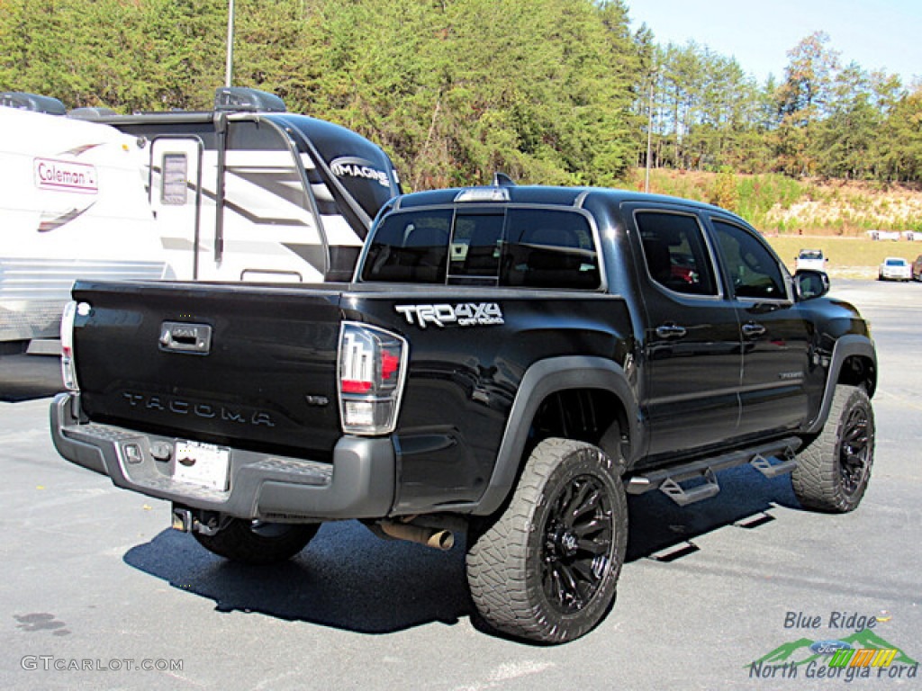 2020 Tacoma TRD Off Road Double Cab 4x4 - Midnight Black Metallic / TRD Cement/Black photo #5