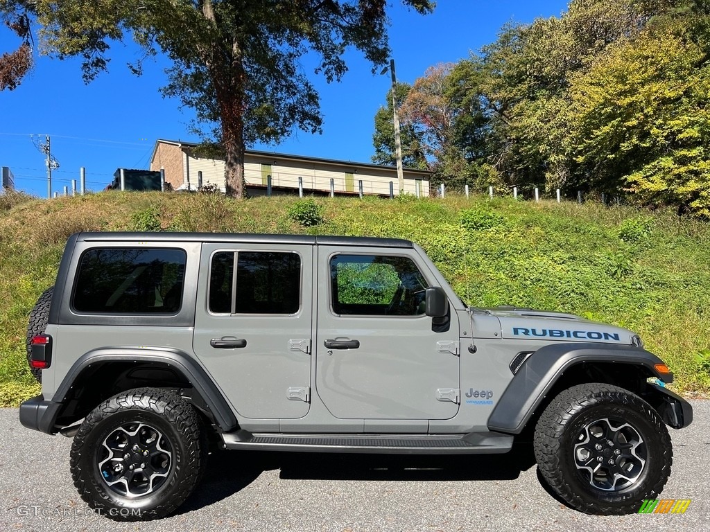 Sting-Gray 2022 Jeep Wrangler Unlimited Rubicon 4XE Hybrid Exterior Photo #146705541