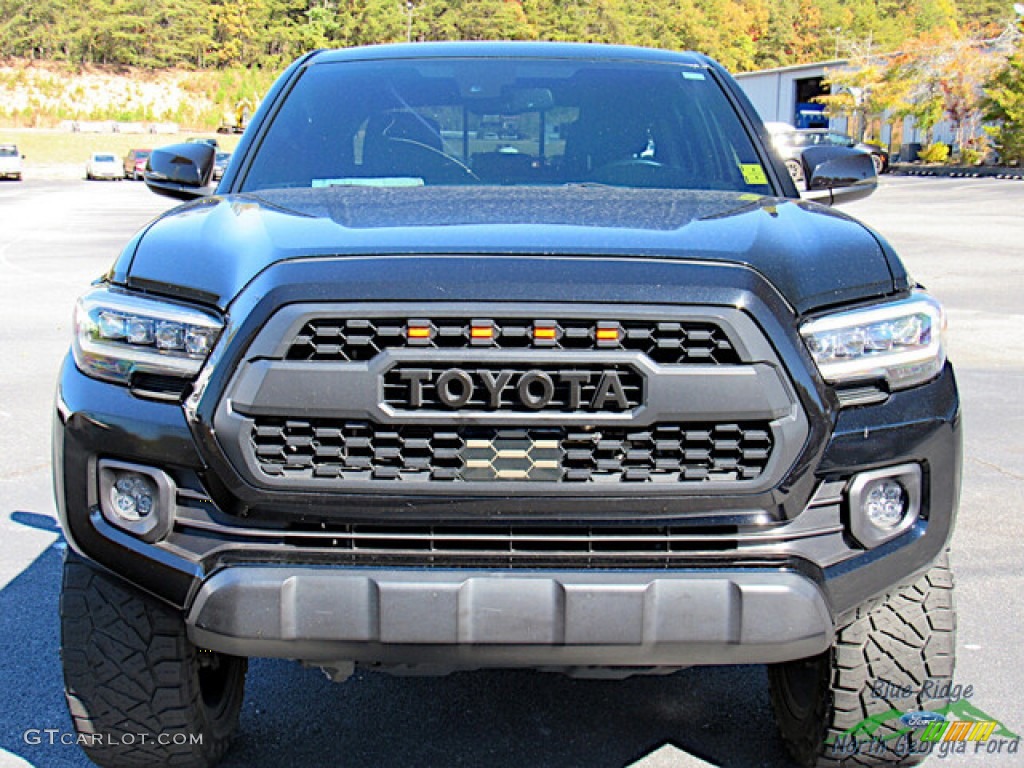 2020 Tacoma TRD Off Road Double Cab 4x4 - Midnight Black Metallic / TRD Cement/Black photo #8