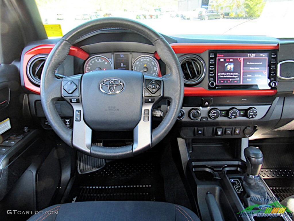 2020 Tacoma TRD Off Road Double Cab 4x4 - Midnight Black Metallic / TRD Cement/Black photo #15