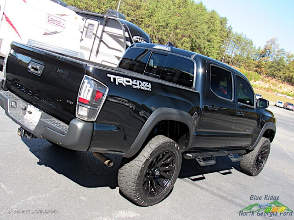 2020 Tacoma TRD Off Road Double Cab 4x4 - Midnight Black Metallic / TRD Cement/Black photo #26
