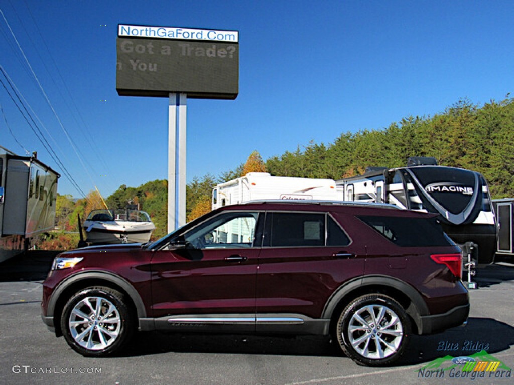 2023 Explorer Platinum 4WD - Jewel Red Metallic / Ebony photo #2