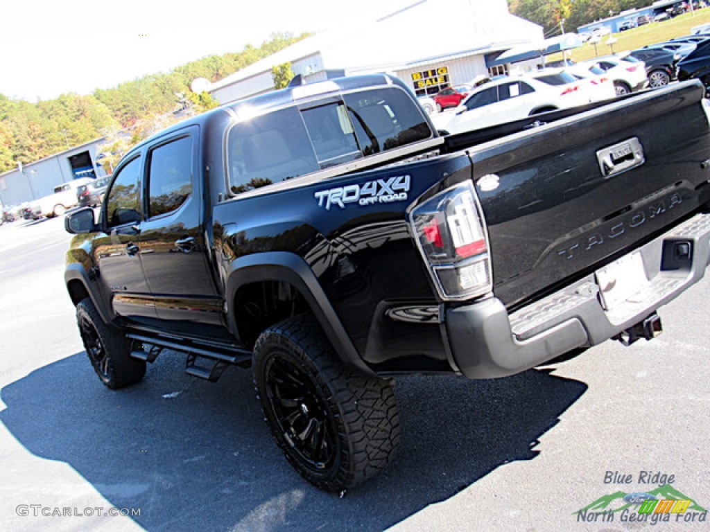 2020 Tacoma TRD Off Road Double Cab 4x4 - Midnight Black Metallic / TRD Cement/Black photo #27