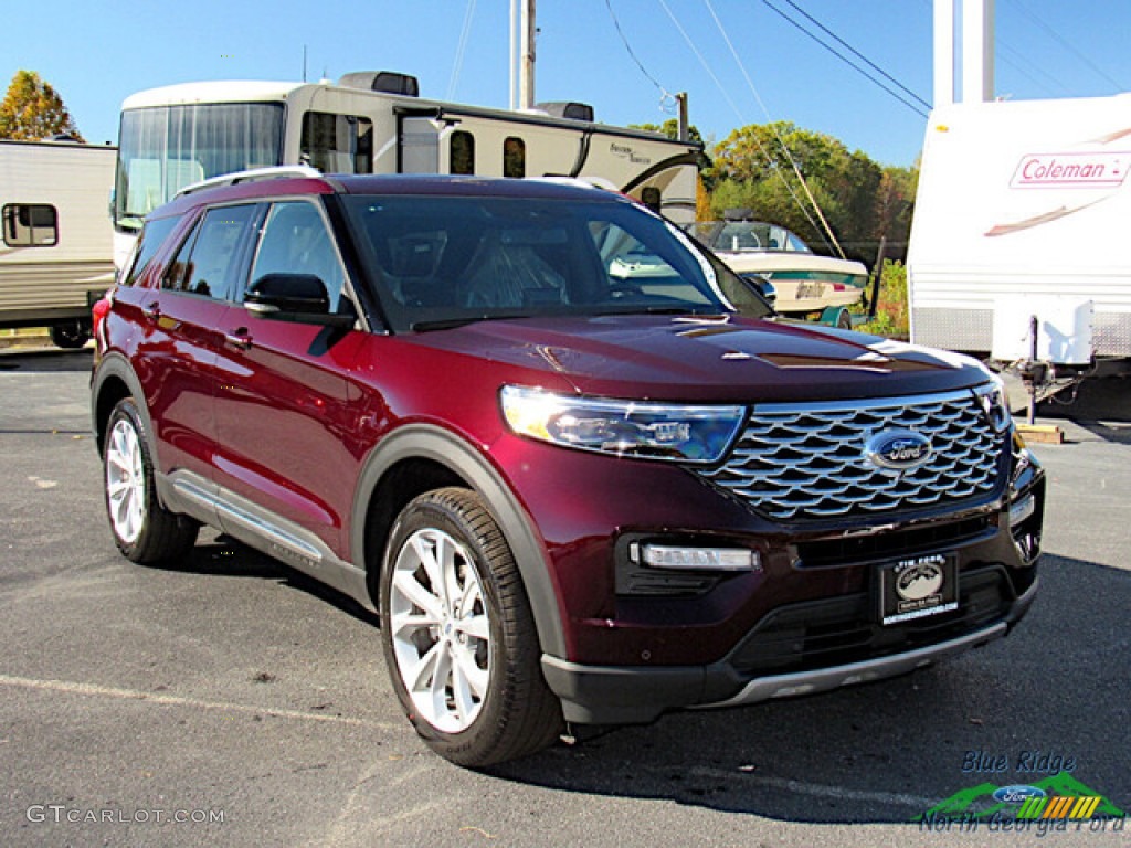 2023 Explorer Platinum 4WD - Jewel Red Metallic / Ebony photo #7