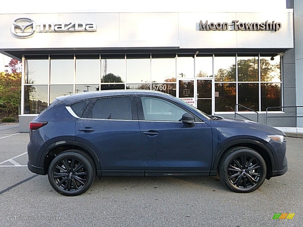 Deep Crystal Blue Mica 2024 Mazda CX-5 Turbo Premium AWD Exterior Photo #146707155