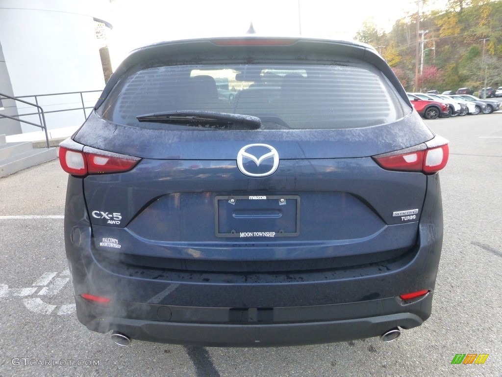 2024 CX-5 Turbo Premium AWD - Deep Crystal Blue Mica / Black photo #3