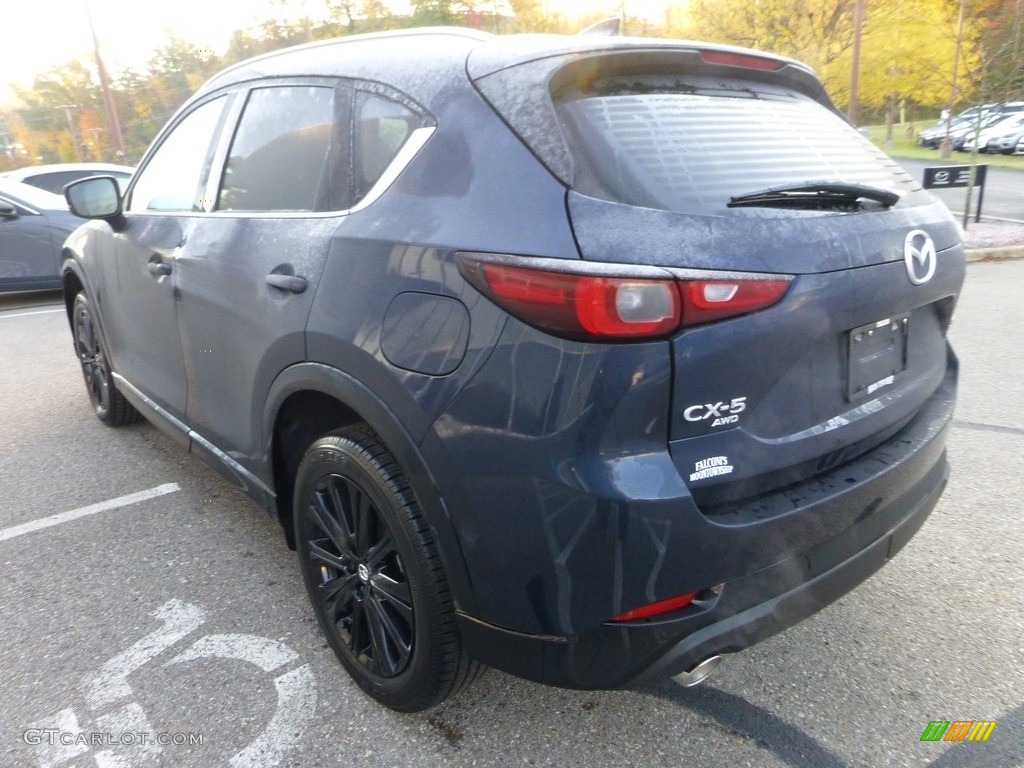 2024 CX-5 Turbo Premium AWD - Deep Crystal Blue Mica / Black photo #5