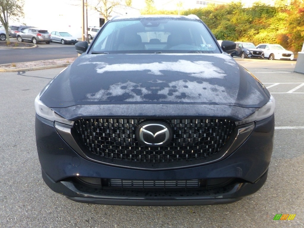 2024 CX-5 Turbo Premium AWD - Deep Crystal Blue Mica / Black photo #8