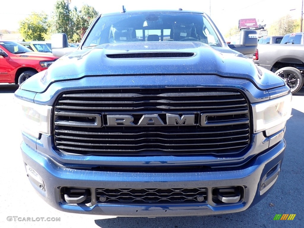 2024 3500 Laramie Night Edition Mega Cab 4x4 - Patriot Blue Pearl / Black photo #9