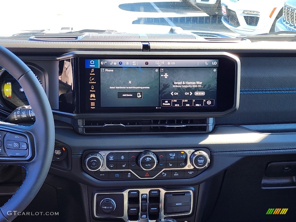 2024 Jeep Wrangler 4-Door Rubicon 4xe Hybrid Controls Photos