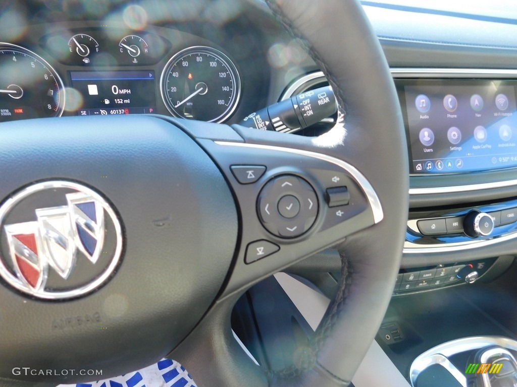 2021 Buick Enclave Premium Shale w/Ebony Accents Steering Wheel Photo #146708325