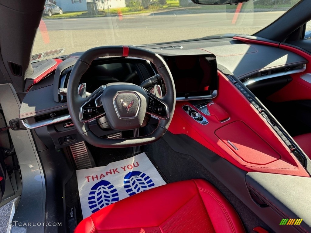 2023 Corvette Stingray Coupe - Hypersonic Gray Metallic / Adrenaline Red photo #19