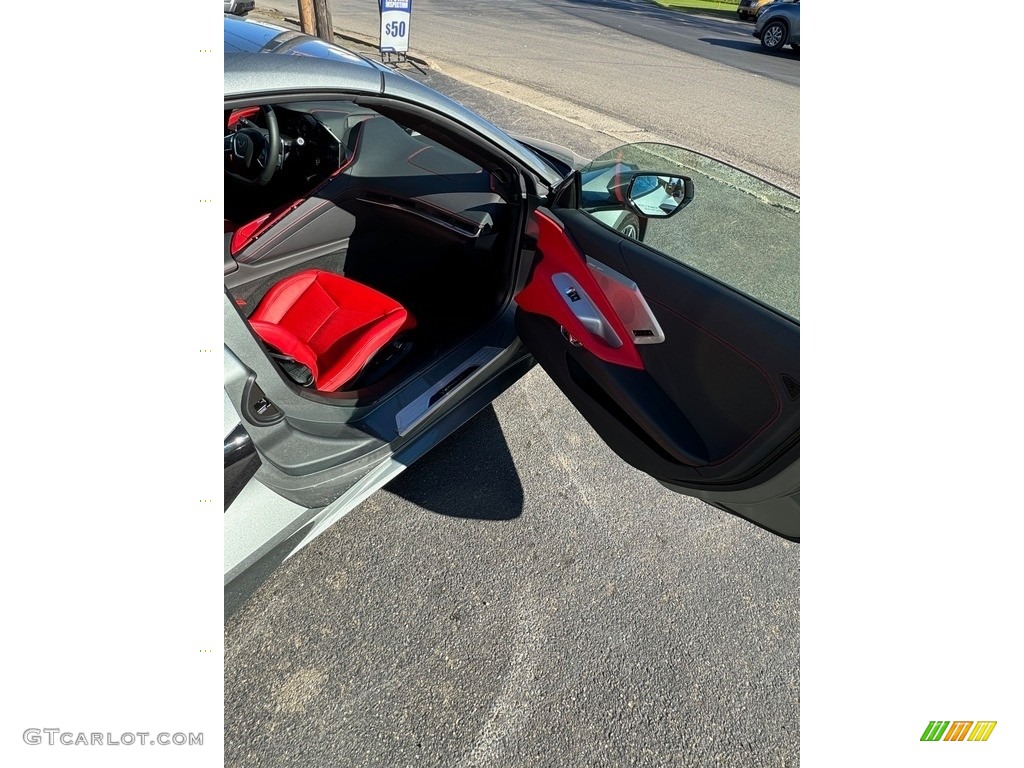 2023 Corvette Stingray Coupe - Hypersonic Gray Metallic / Adrenaline Red photo #26