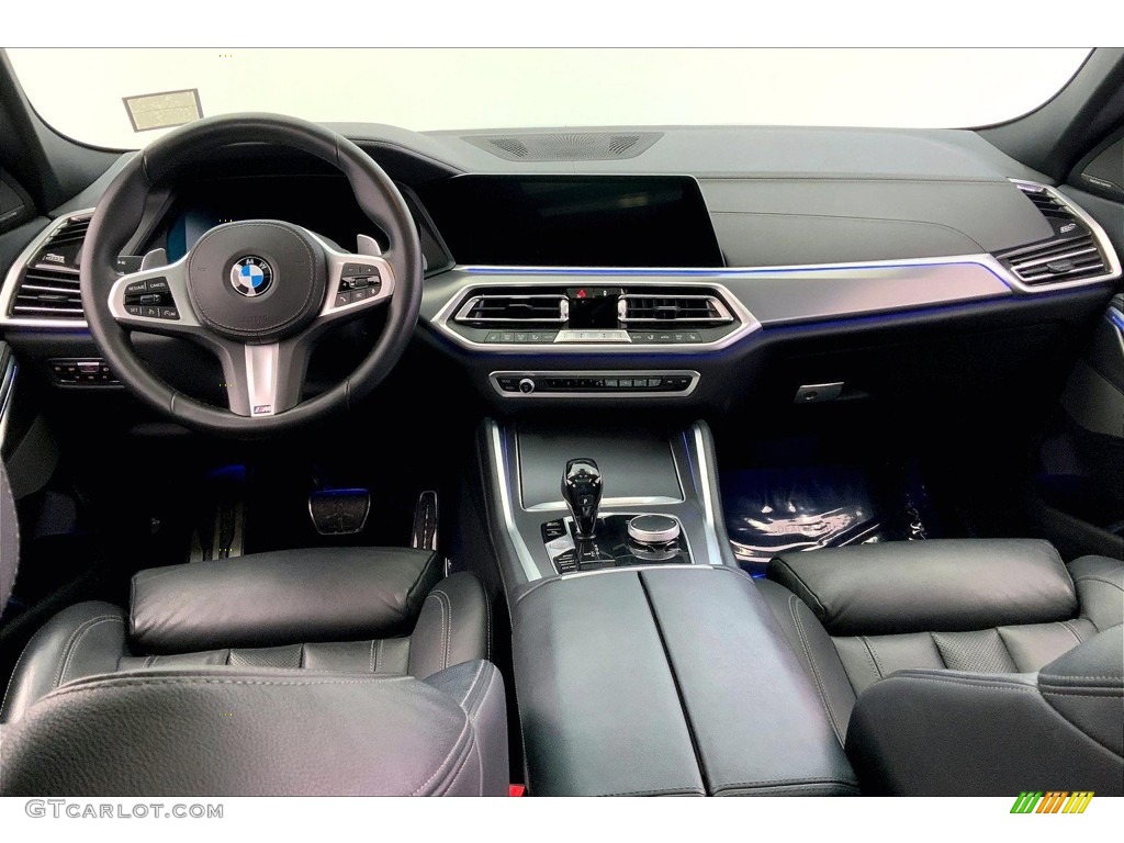 Black Interior 2021 BMW X6 sDrive40i Photo #146709690