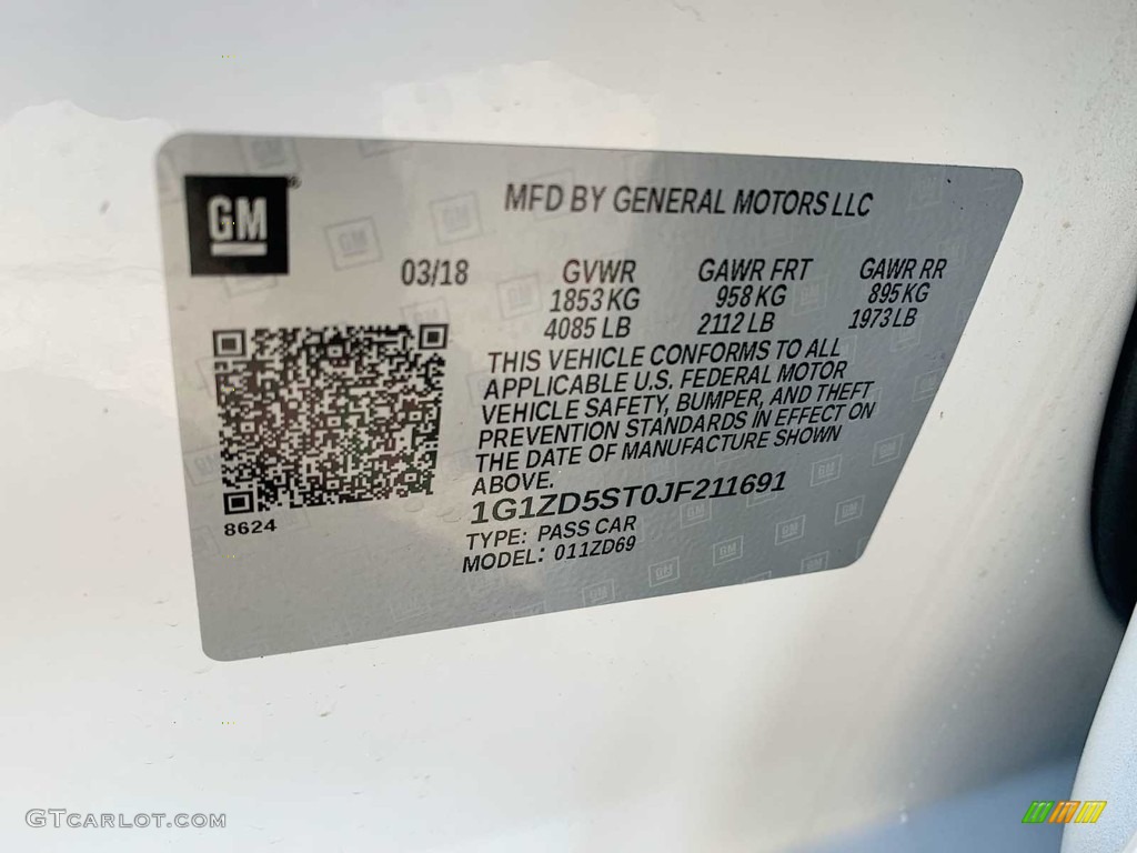 2018 Malibu LT - Summit White / Jet Black photo #32
