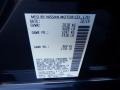  2020 Altima Platinum AWD Storm Blue Metallic Color Code RBD