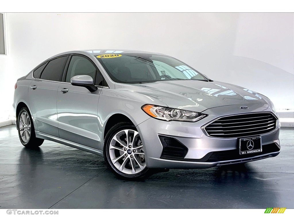 Iconic Silver 2020 Ford Fusion Hybrid SE Exterior Photo #146710113