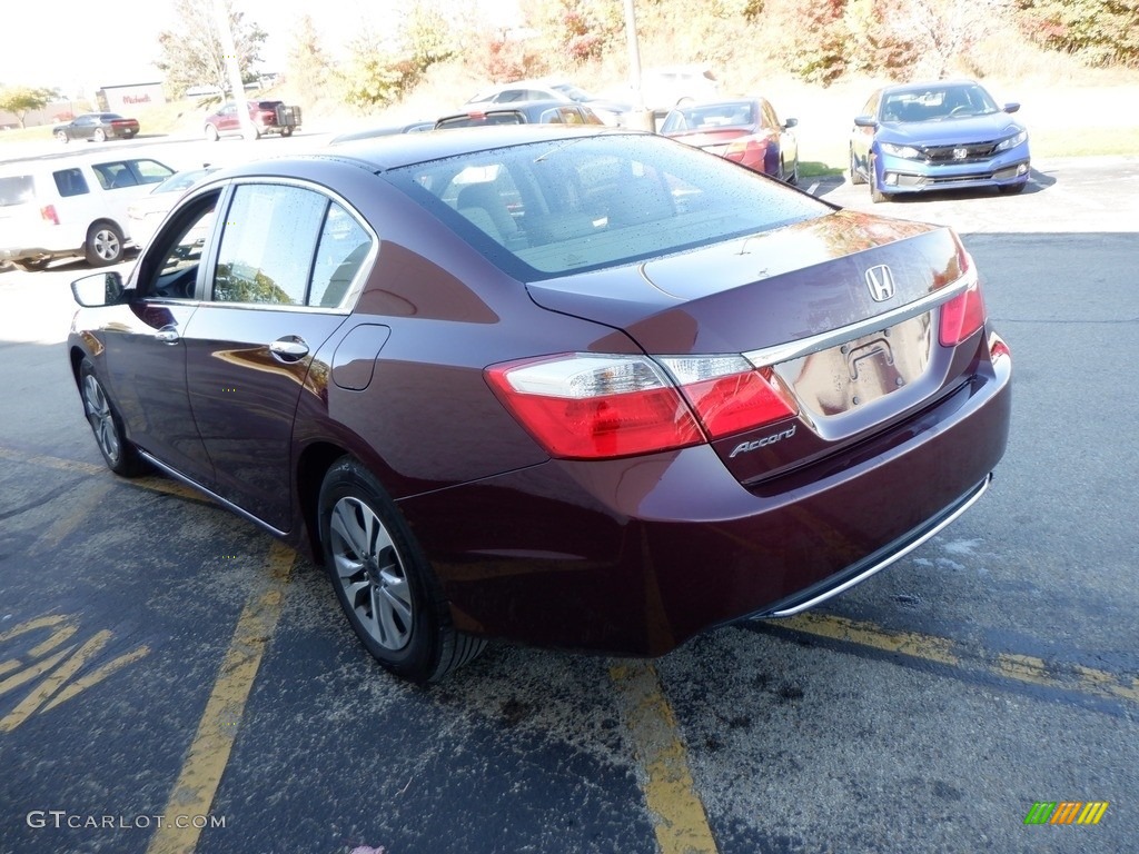 2014 Accord LX Sedan - Basque Red Pearl II / Ivory photo #7