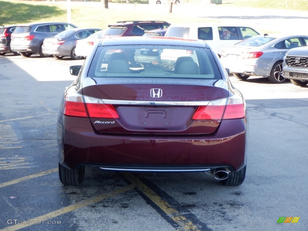 2014 Accord LX Sedan - Basque Red Pearl II / Ivory photo #9